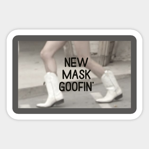 New Mask Goofin' Sticker by bluespecsstudio